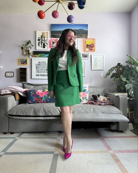 Ready for spring and loving all things green. This is easily my favorite suit right now, it runs true to size and it’s so comfortable plus it makes for multiple outfits. 

#LTKstyletip
