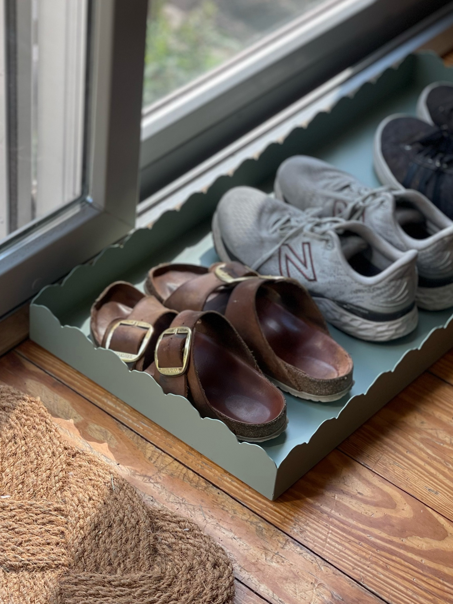 The cutest boot tray ever! Part of the latest Julia Berolzheimer x Pottery Barn collection. 

Scallops, home organization, shoe storage

#LTKhome #LTKFind