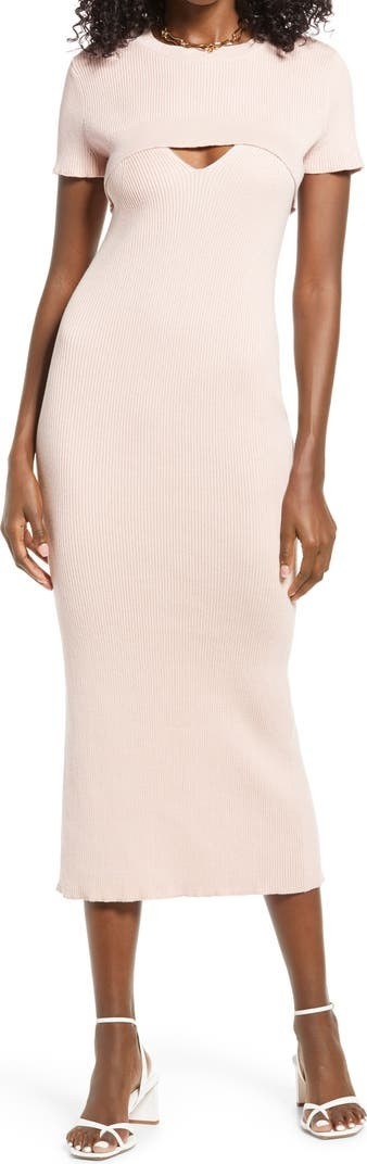 Crop Top & Sweater Dress | Nordstrom