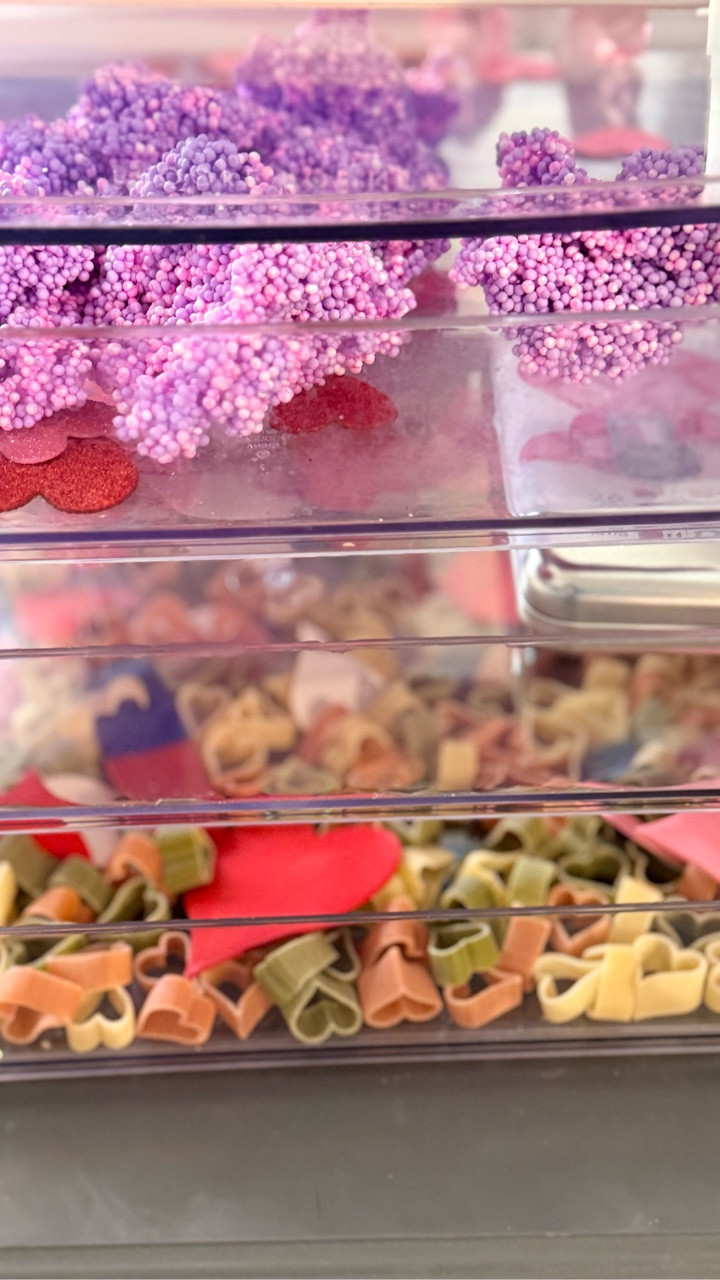 When it comes to sensory play, I prefer to have activities prepped that my kids have access too, rather than constantly setting up new activities each time. 

Here are the ones I currently set up for a Valentine’s theme: 
1) Playfoam
2) microMAGS heart to heart set 
3) Heart Pasta magnet exploration

Which one would you choose to set up? 



#LTKSeasonal #LTKValentine #LTKKids