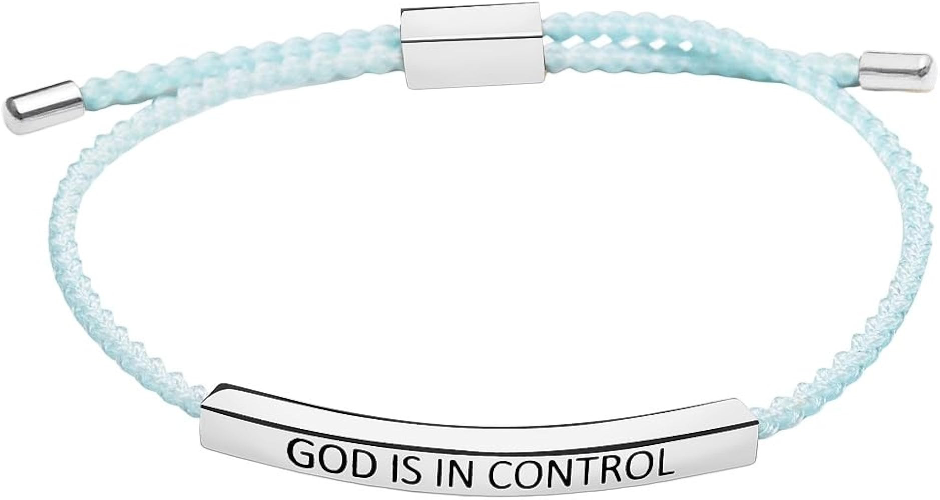 Pingyongchang God Is In Control Inspirational Bracelets for Women,Christian Faith Bracelets Handm... | Amazon (US)