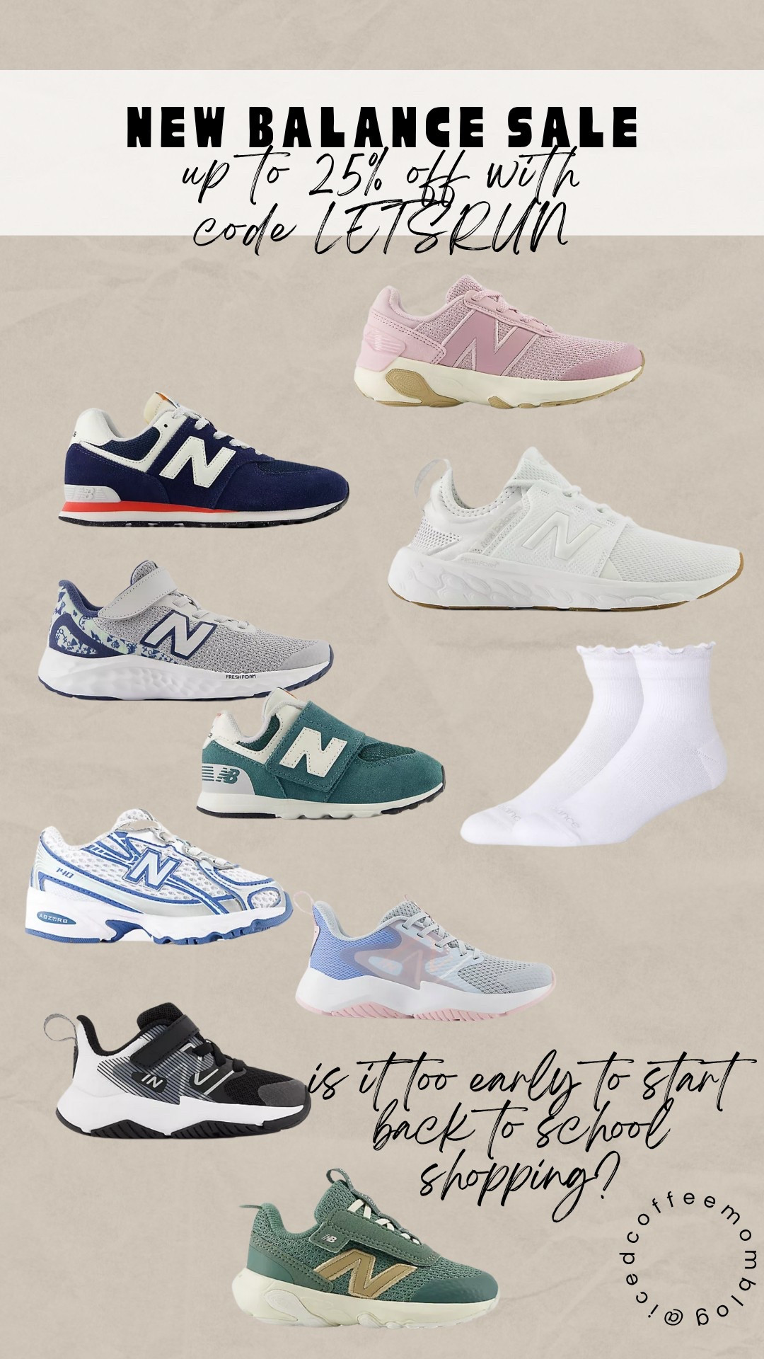 New Balance Sale with code LETSRUN25 Includes select sneakers, clothing and accessories! #backtoschool 

#LTKSummerEdit #LTKSaleAlert