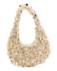 Crystal And Faux Pearl Embellished Satchel | Marshalls