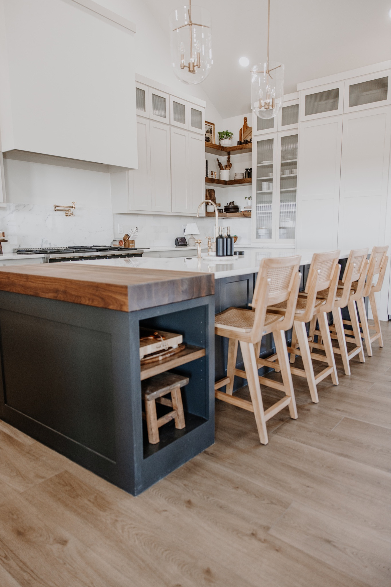 Neutral kitchen with black island 

#LTKFind #LTKhome