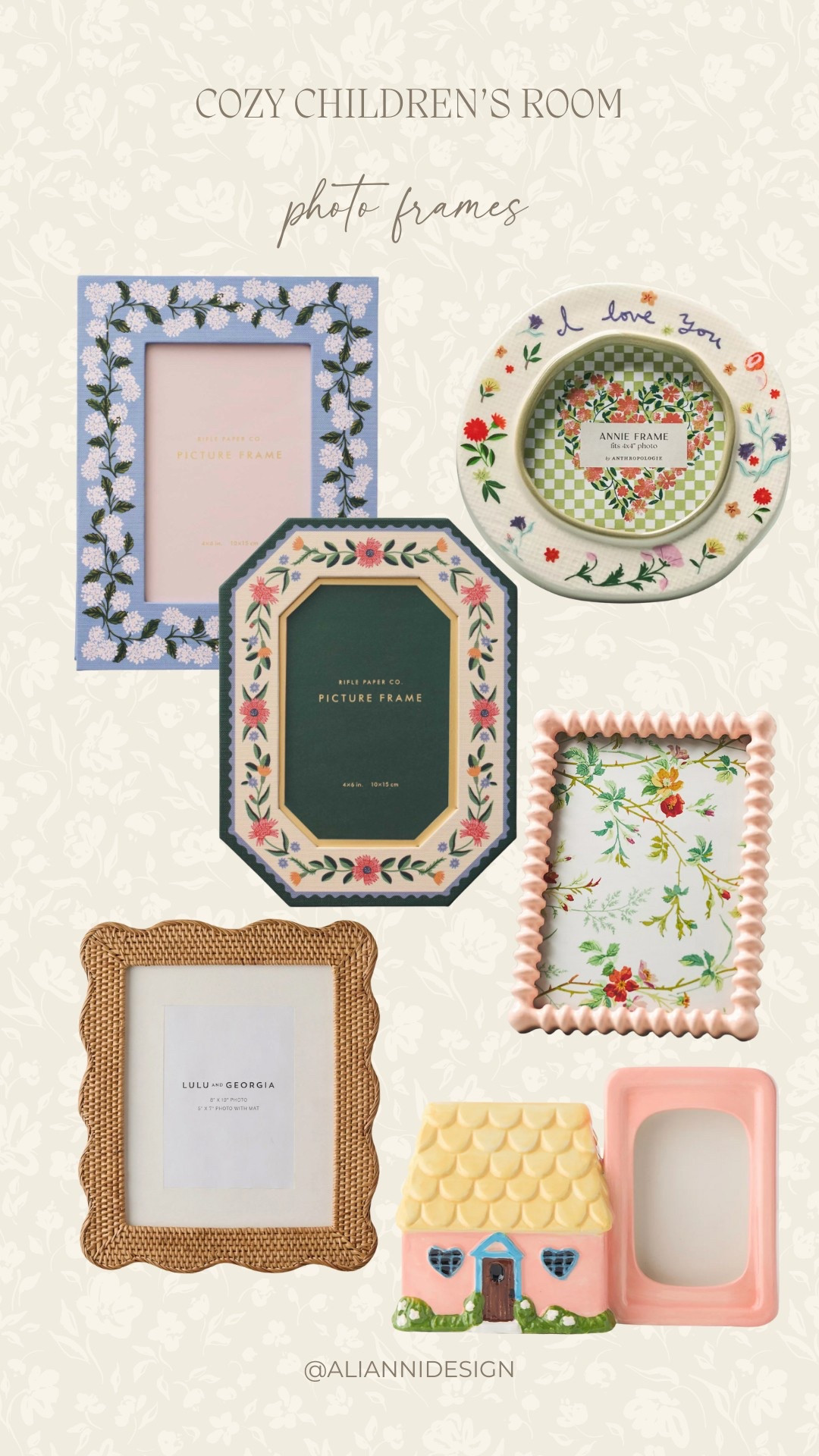 Cute photo frames with that handmade look! Especially perfect for a children’s room to add some whimsy! 🎀✨

#LTKBaby #LTKHome #LTKKids