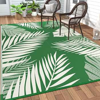 GENIMO Outdoor Rug 5' x 8' Waterproof for Patios Clearance, Reversible Plastic Straw Camping Rug ... | Amazon (US)
