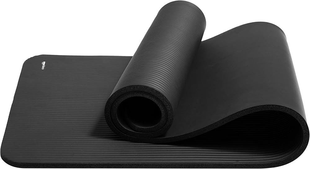 Amazon Basics 1/2 Inch Extra Thick Exercise Yoga Mat with Carrying Strap | Amazon (US)