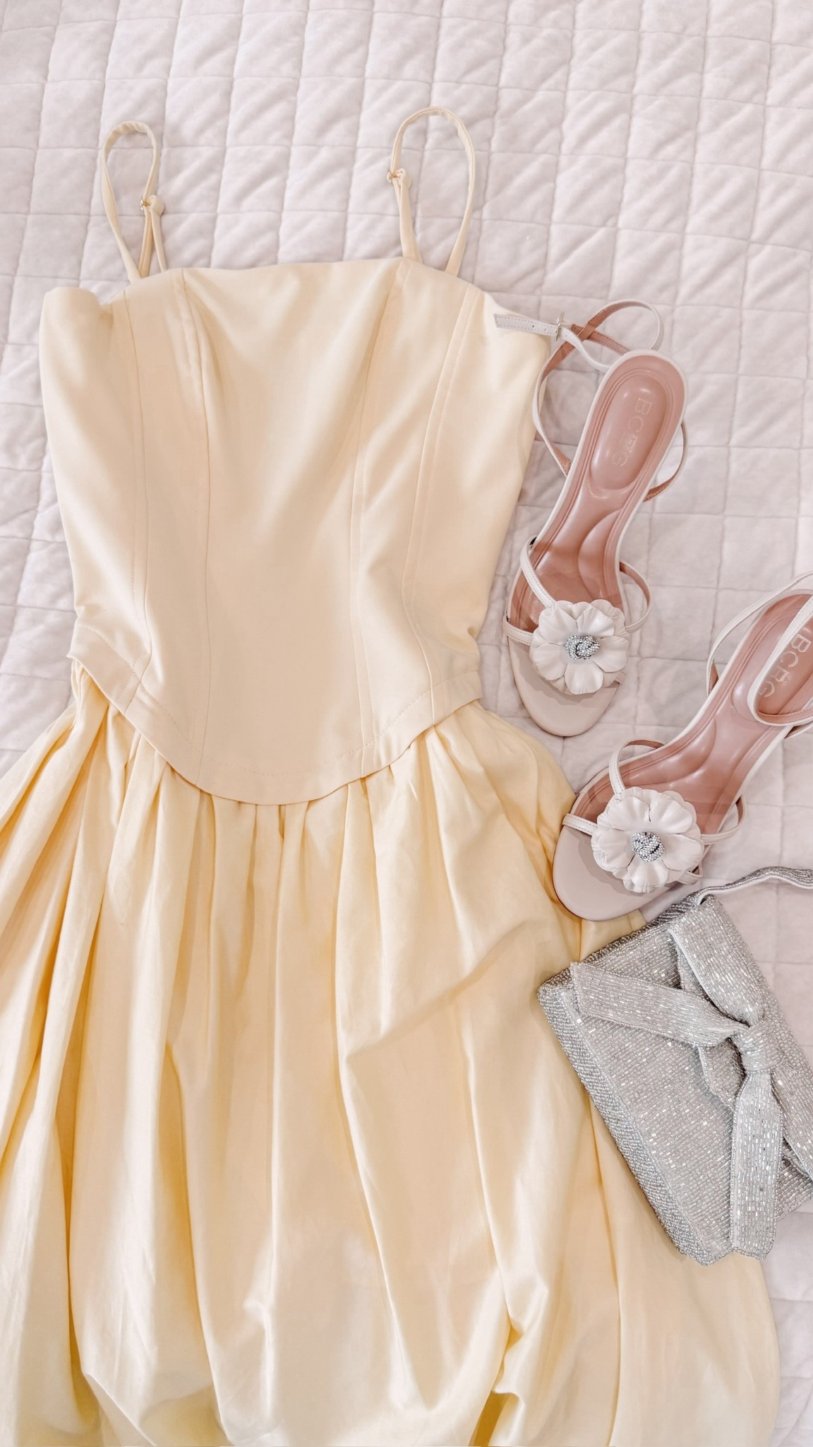 Obsessed with this yellow dress!!! 

Seasonal spring summer accessories heels bag rhinestone Macys 

#LTKmomlife #LTKSeasonal #LTKootd