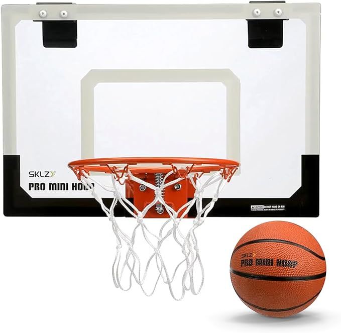 SKLZ Pro Mini Indoor Basketball Hoop - Over The Door – Portable - Great For Home, Dorms, Office... | Amazon (US)