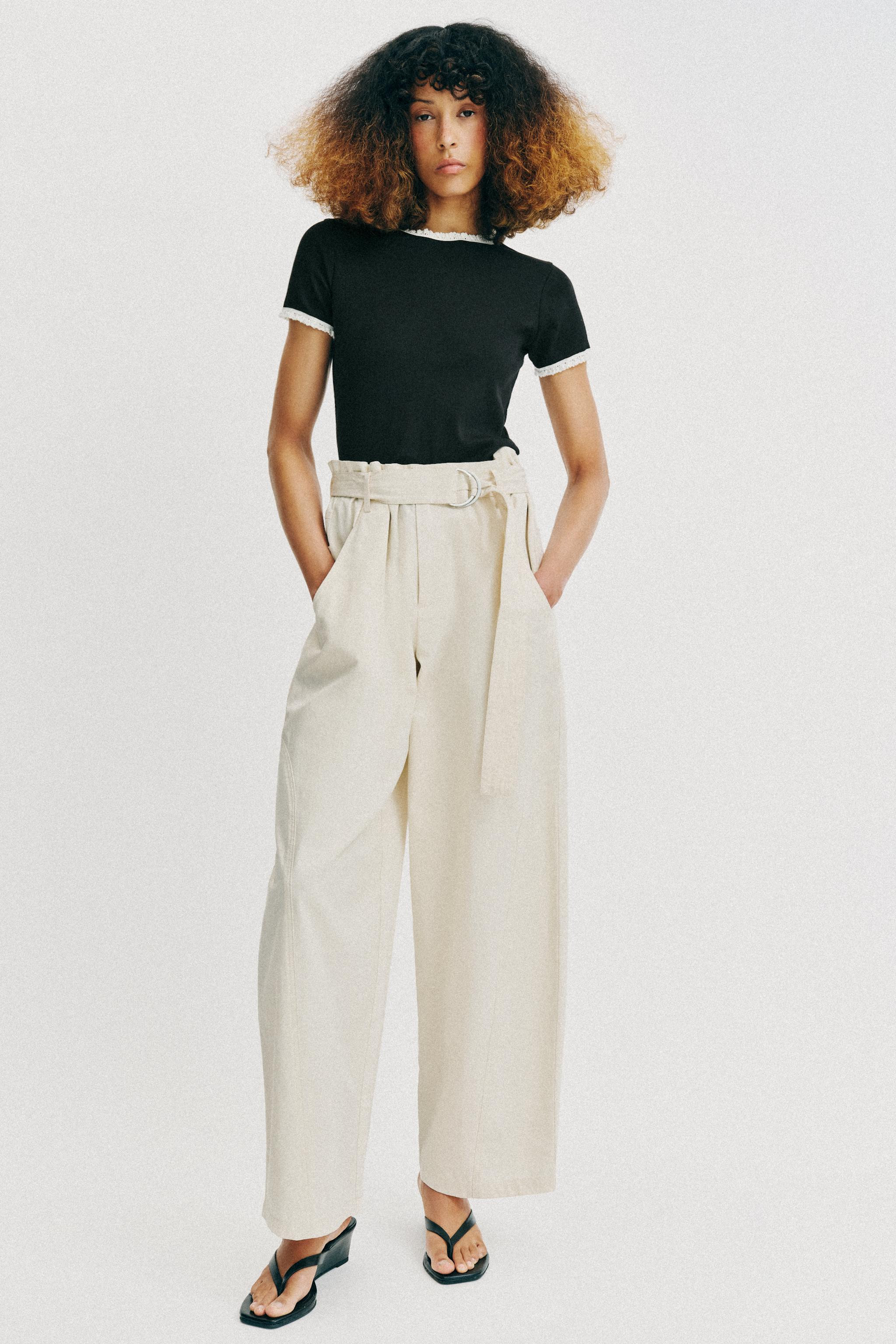 SHORT SLEEVE LACE T-SHIRT | Zara AU