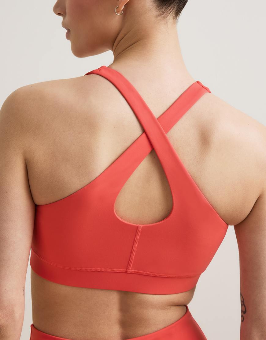 TALA SkinLuxe crossback sports bra in soft coral-Orange | ASOS (Global)