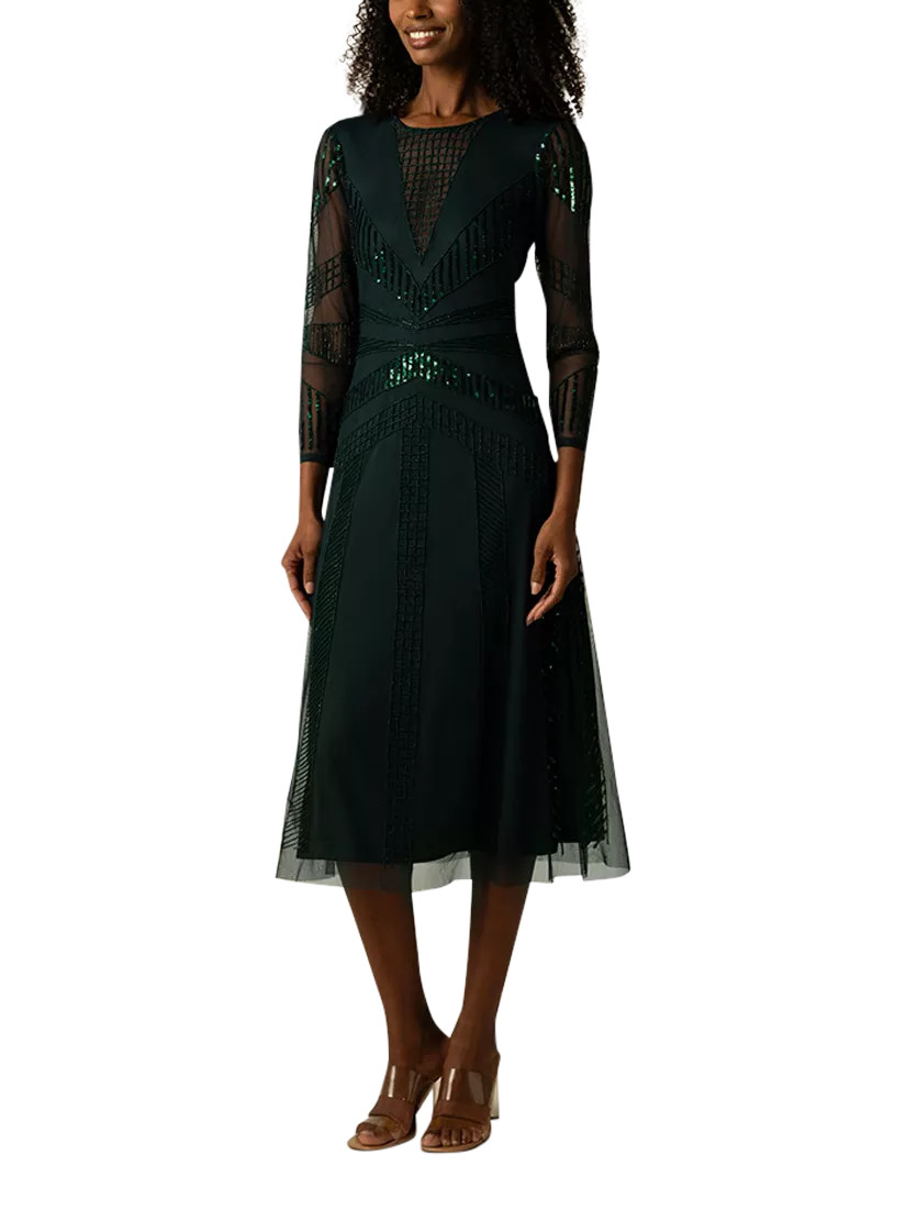 RaishmaAstra Sequin Dress, Green | John Lewis (UK)