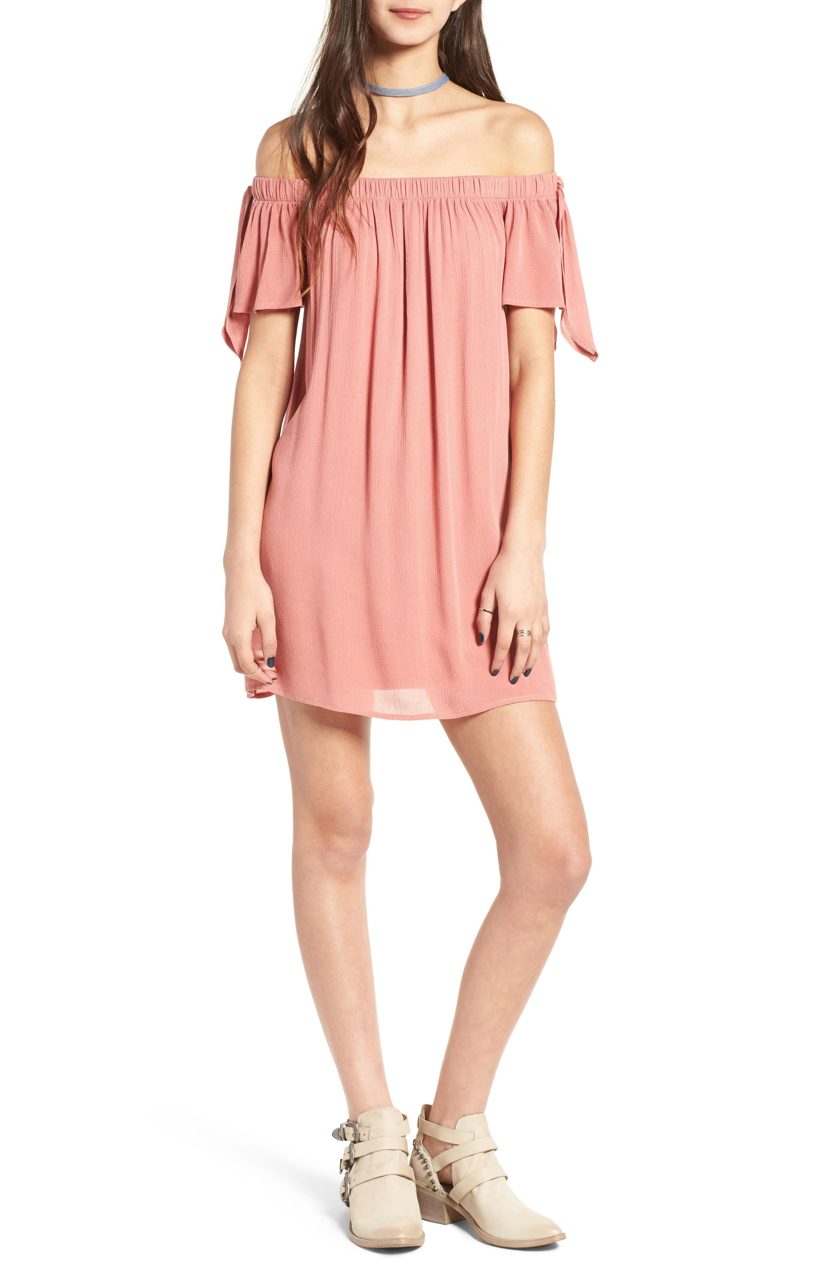 Off the Shoulder Shift Dress | Nordstrom