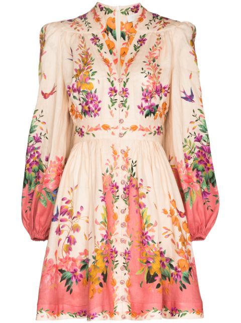 Tropicana floral-print mini dress | Farfetch Global