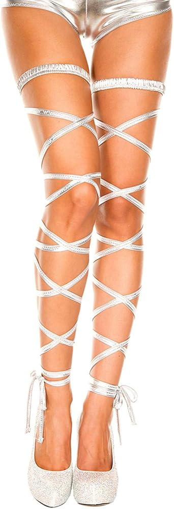 Leg Wraps with O Ring Non-Slip Garter Set with Ribbons for Halloween Raves Dancing Music Festival... | Amazon (US)