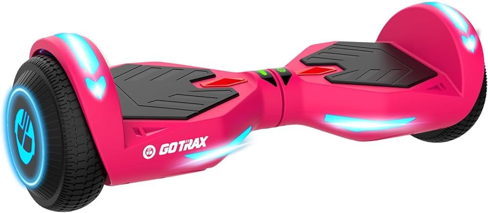 Gotrax NOVA Hoverboard with 6.5" LED Wheels, Max 4.3 Miles & 6.2mph Power by Dual 200W Motor, LED... | Amazon (US)