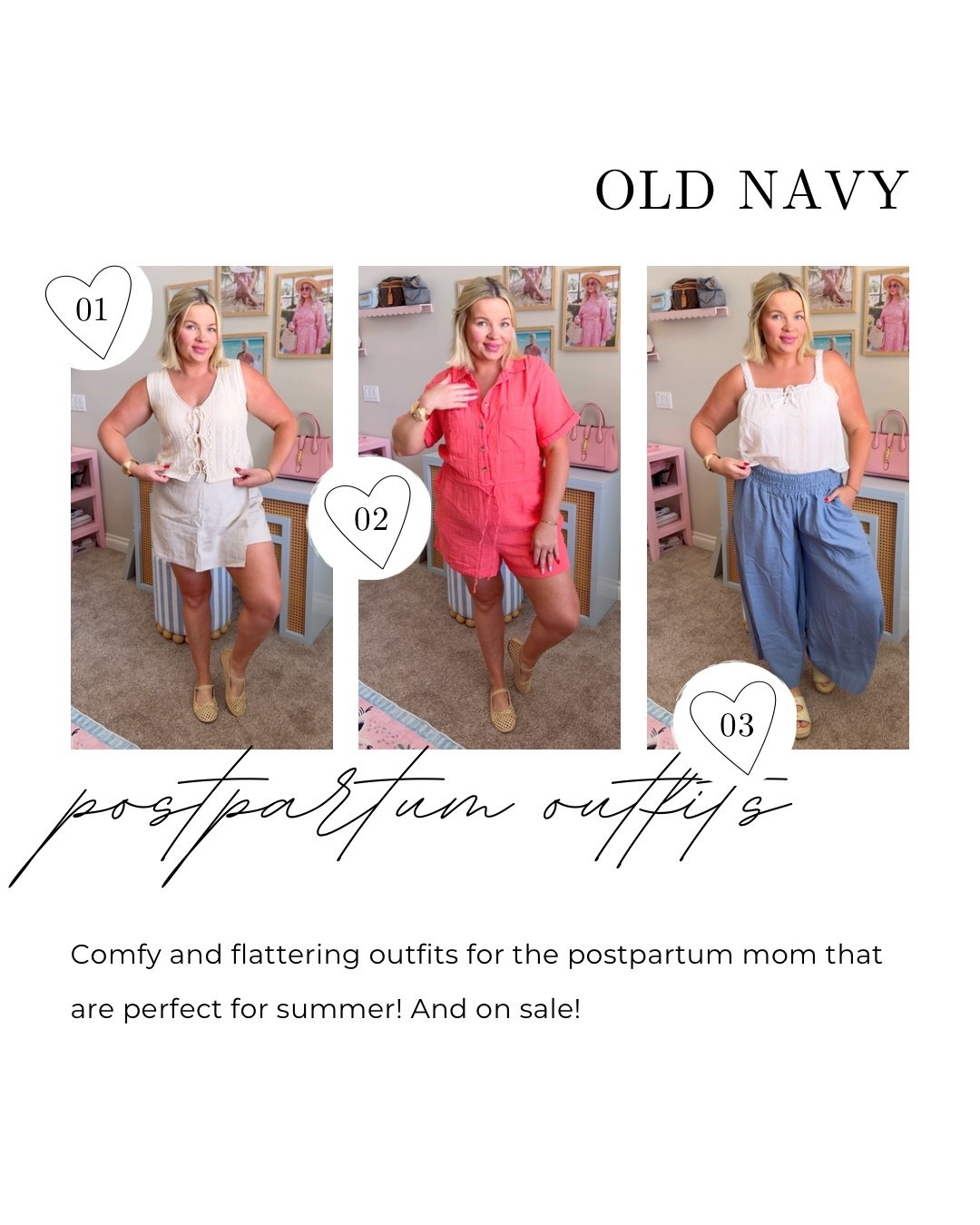 Old Navy is seriously carrying my postpartum wardrobe right now 🫶🏼🤩 
Comfy waistbands, nursing-friendly tops, and flowy fits that actually make you feel like yourself again & all without breaking the bank. These are real-life mom outfits: easy to throw on, flattering in all the right places, and still cute enough for errands or brunch 💁‍♀️

🛍️ Linked everything in my LTK
💬 Drop a 💕 if you’re in your comfy chic era too!

#OldNavyMomStyle #PostpartumOutfits #MomStyleMadeEasy #OldNavyFashionFinds #ComfortablePostpartumClothes #OldNavySummerStyle #FlatteringMomFits #LTKMomStyle #EverydayMomLooks #PostpartumWardrobe #NursingFriendlyStyle #CasualMomFashion #OldNavyTryOnHaul #EasyMomOutfits #PostpartumFashion2025

#LTKSaleAlert #LTKStyleTip #LTKFindsUnder50