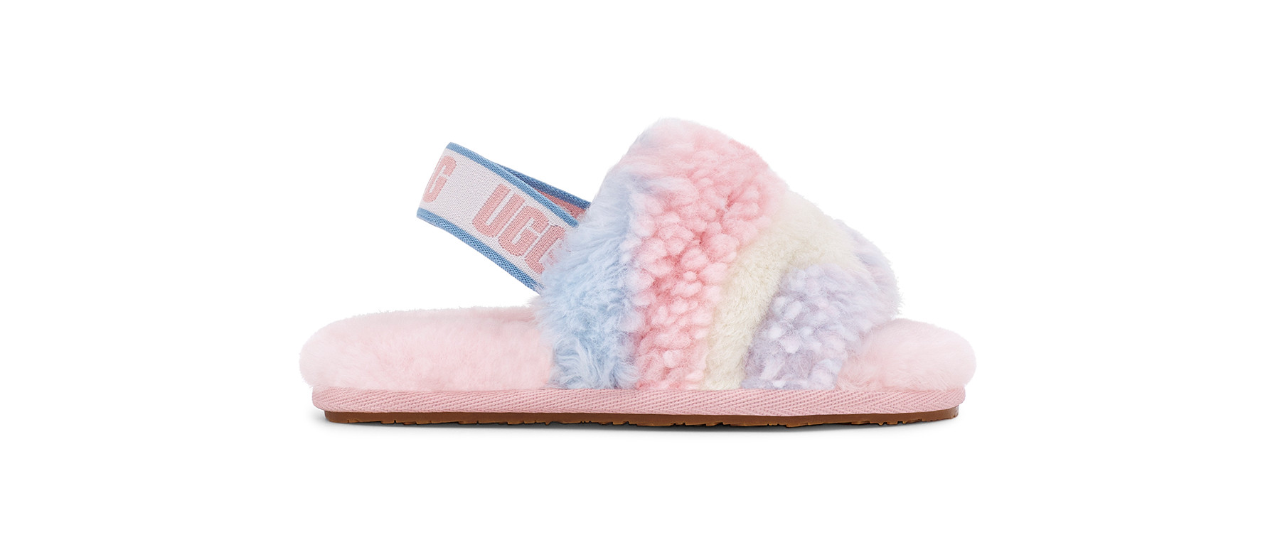 UGG Toddlers' Fluff Yeah Slide Cali Collage Sheepskin Slippers, Size 11 | UGG (US)
