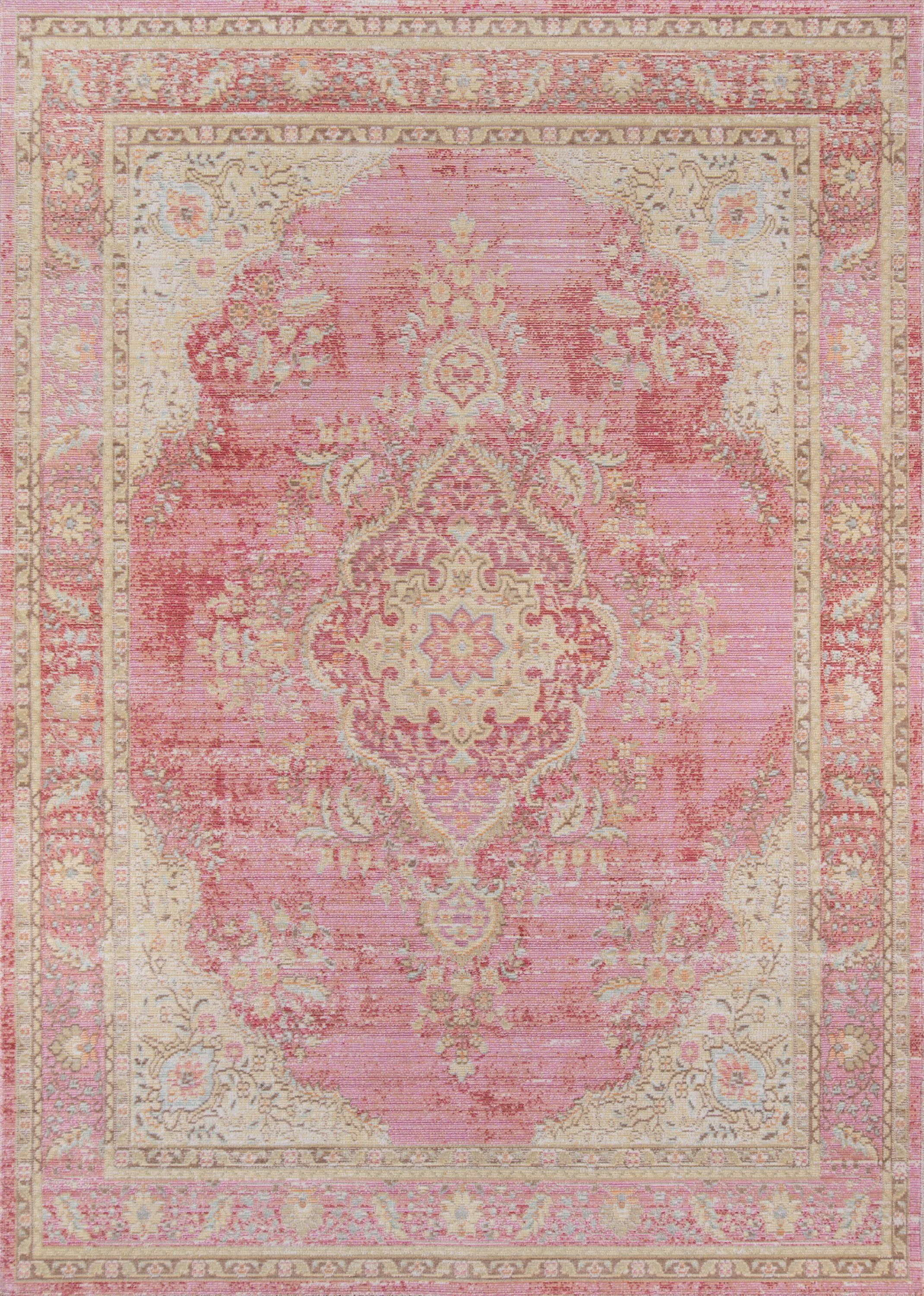 Momeni Isabella Polyester Machine Made Pink Area Rug 7'10" X 10'6" | Walmart (US)