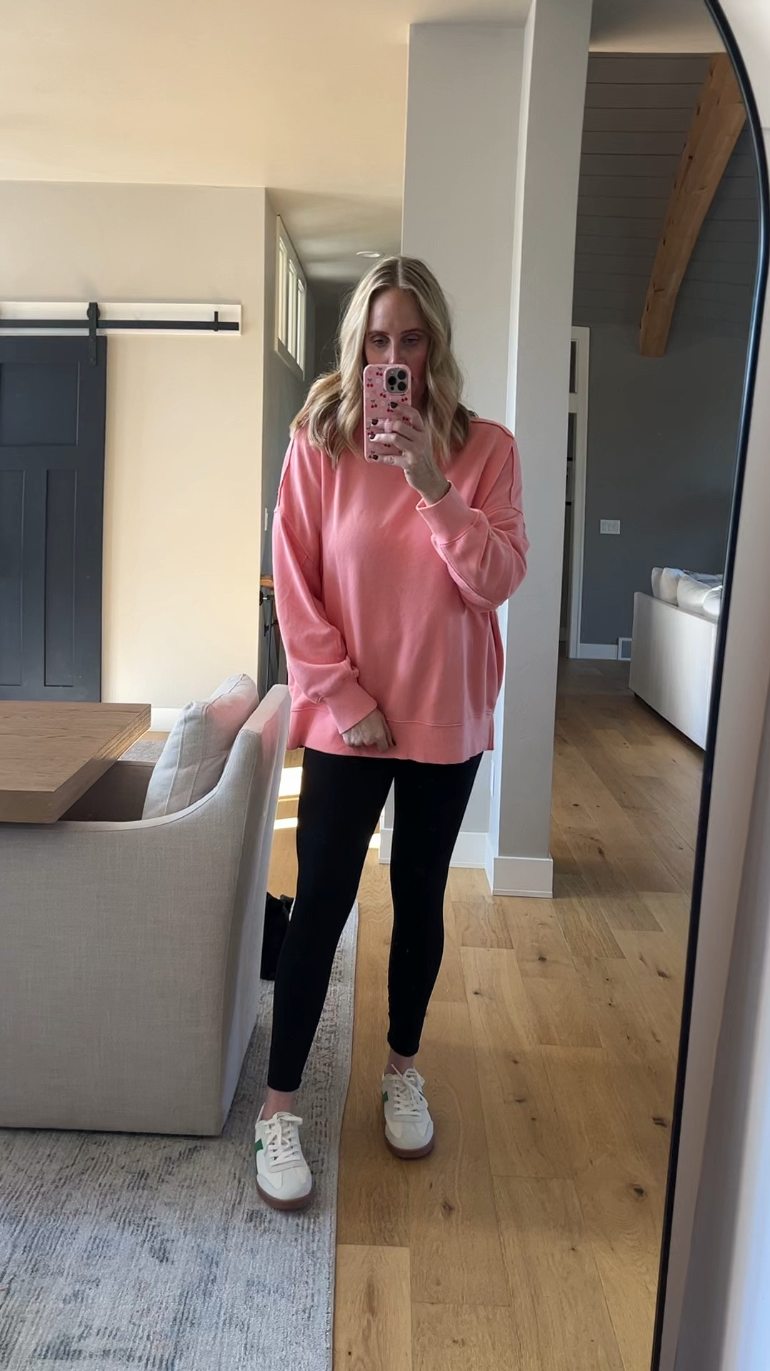 Fave crewnecks for cozy season!! On sale right now for $21! Use code FALL20LTK for 20% off my leggings!! I’m in size large for the top and size L Long for the leggings! 

#LTKSaleAlert #LTKFallSale #LTKVideo