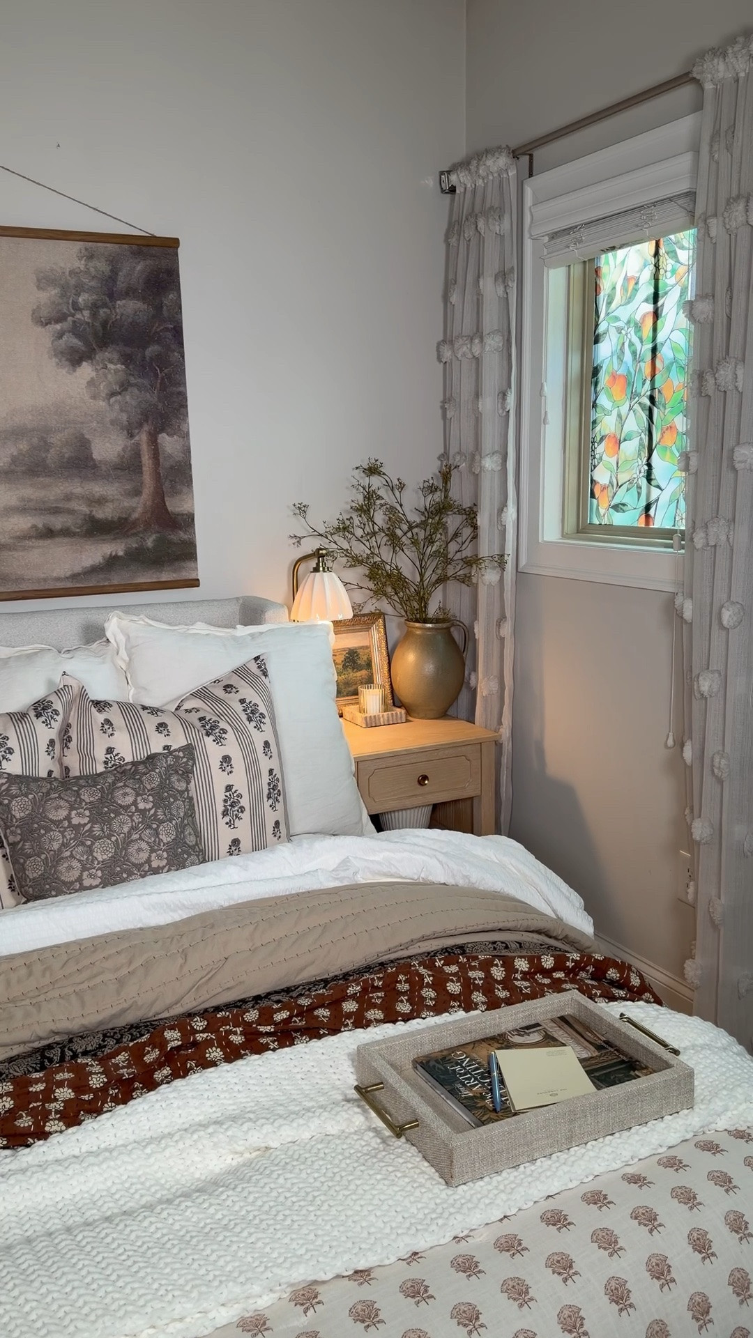 A little afternoon light play. ✨ I added this textured window film to bring in some vintage charm and privacy without losing a single drop of that gorgeous natural light. It literally looks like a custom leaded-glass installation but takes five minutes.


window film, faux stained glass, leaded glass DIY, privacy window film, renter friendly decor, warm minimalism, cozy cottage aesthetic, vintage charm, home upgrade, brass accents, earthy tones, organic textures, natural light, bathroom makeover, front door sidelights, easy DIY, budget friendly decor, slow living aesthetic, sun catcher, glass overlay

#LTKHome