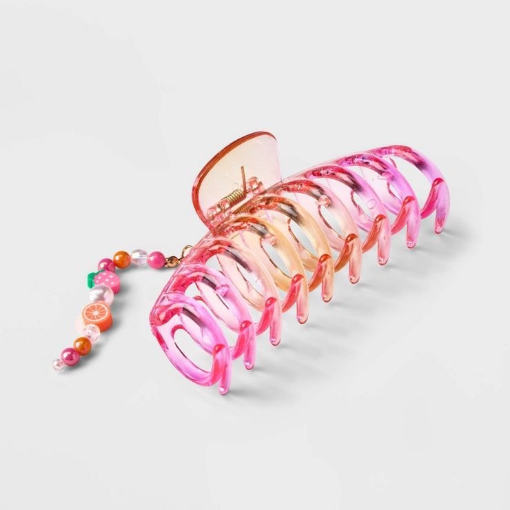 Ombre Claw Hair Clip with Beaded Charm - Wild Fable™ | Target