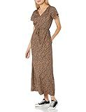 Amazon Brand - Goodthreads Women's Georgette Ruffle-Sleeve Maxi Dress, Animal Print, Small | Amazon (US)