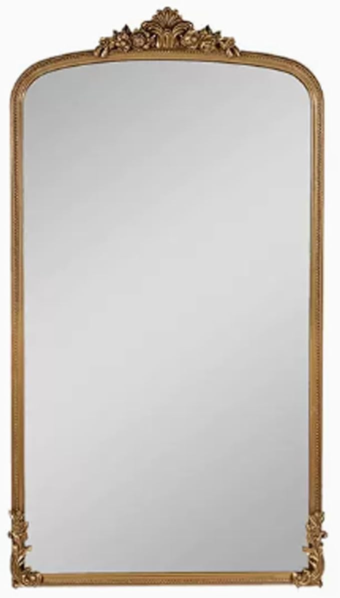 Vintage Gold Full Length Mirror - Antique Floor Mirror with Ornate Carvings - Victorian Design - ... | Amazon (US)