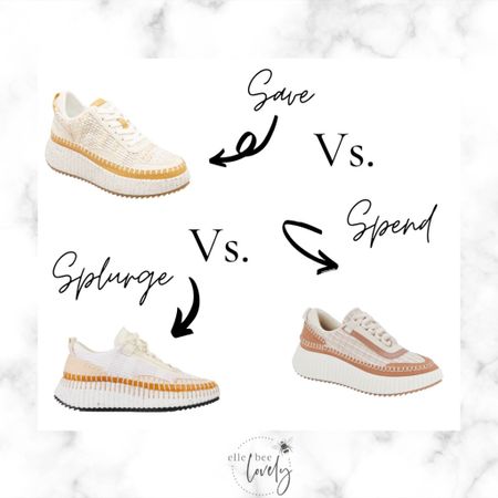 I shared a Spend VS Save last week featuring two of these sneakers… which were BOTH dupes for this big splurge of a sneaker! 

#LTKshoecrush