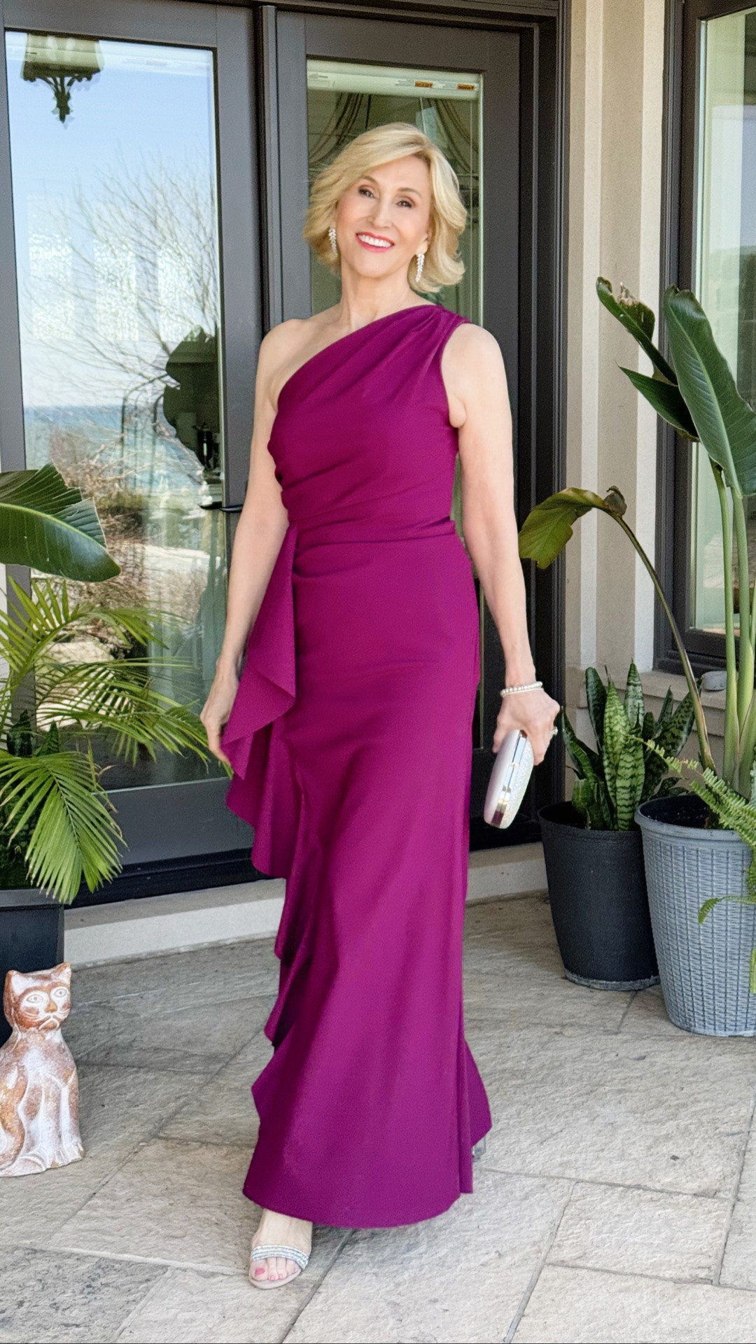 There’s something about a special occasion dress that just changes how you feel the moment you put it on. 💜 This purple one-shoulder ruffle gown from Alex Evenings is exactly that kind of piece—elegant, feminine, and just the right amount of drama.

I love the soft ruffle detail and the one-shoulder silhouette; it feels timeless but still a little unexpected. The kind of dress that doesn’t need much else—just simple heels and a moment to enjoy it.

Definitely one of those “save it for a special night” favourites. ✨

#LTKWedding #LTKSeasonal #LTKOver40