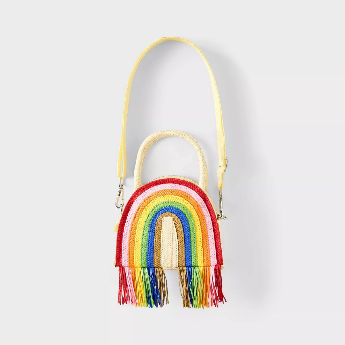 Pride Adult Mini Fringe Crossbody Bag - Rainbow Striped | Target