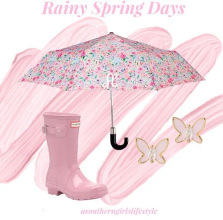 Gear for Rainy Spring Days

Floral Monogram Umbrella (no one will take yours by mistake) 
Pink Hunter Rain Boots
Mini Butterfly Earrings

Spring Outfit. Shoes. Kate Spade  

#LTKSeasonal #LTKfindsunder100 #LTKstyletip