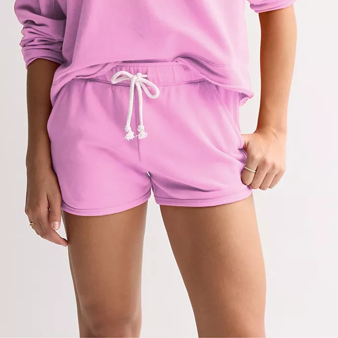Juniors' SO® Terry Dolphin Shorts, Pants & Sweatshirt Separates | Kohl's