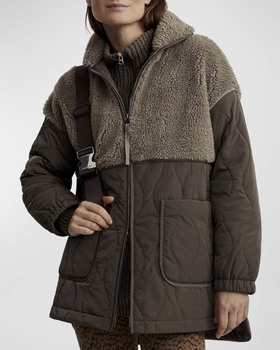 Derry Quilted Sherpa Jacket | Neiman Marcus
