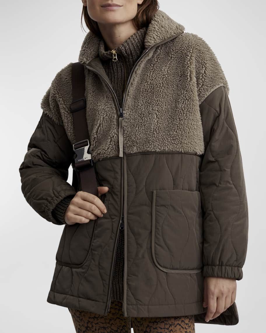 Varley Derry Quilted Sherpa Jacket | Neiman Marcus