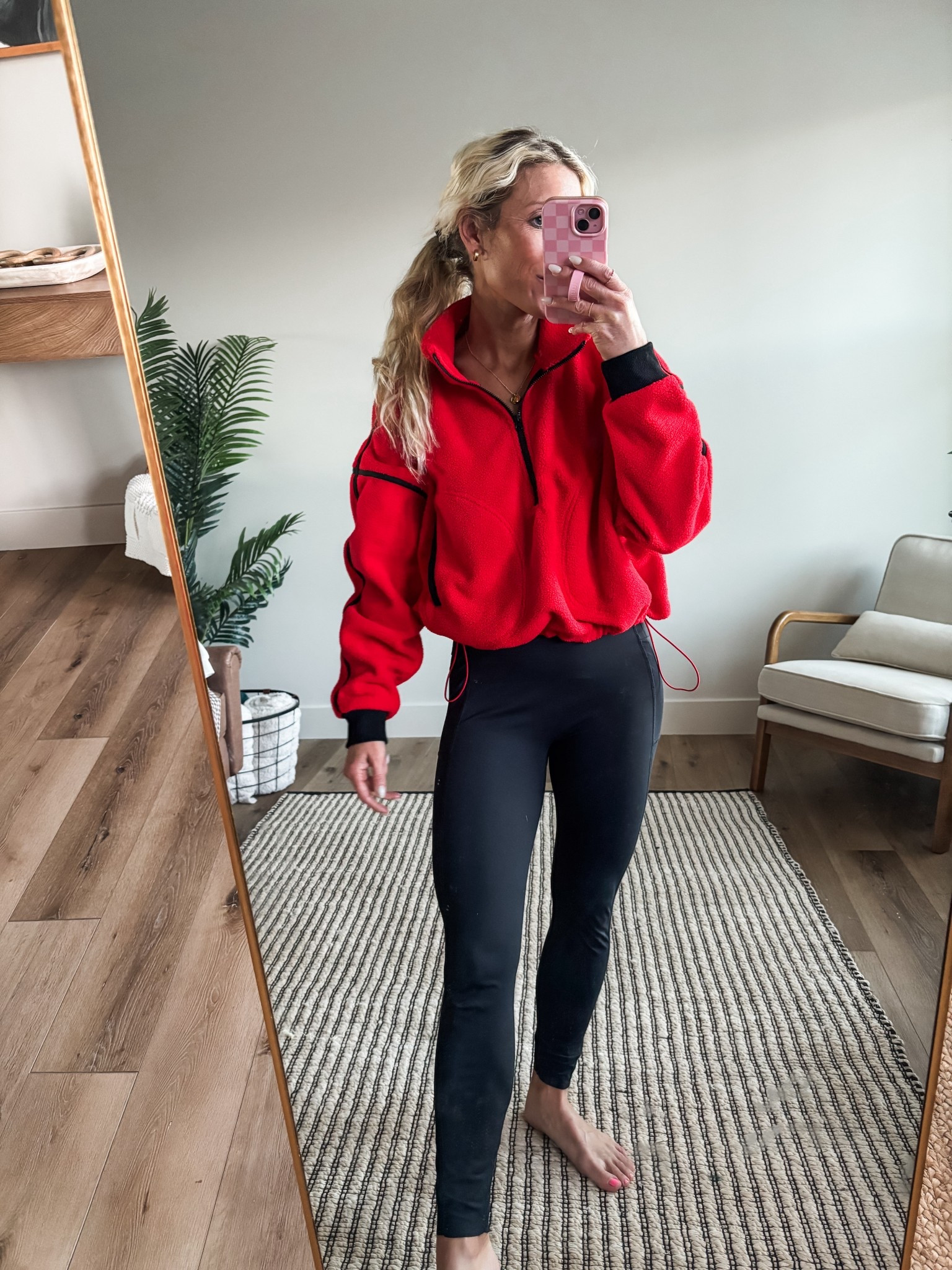 One of my fav zip ups for everyday and running. Wearing size small on sale today! 