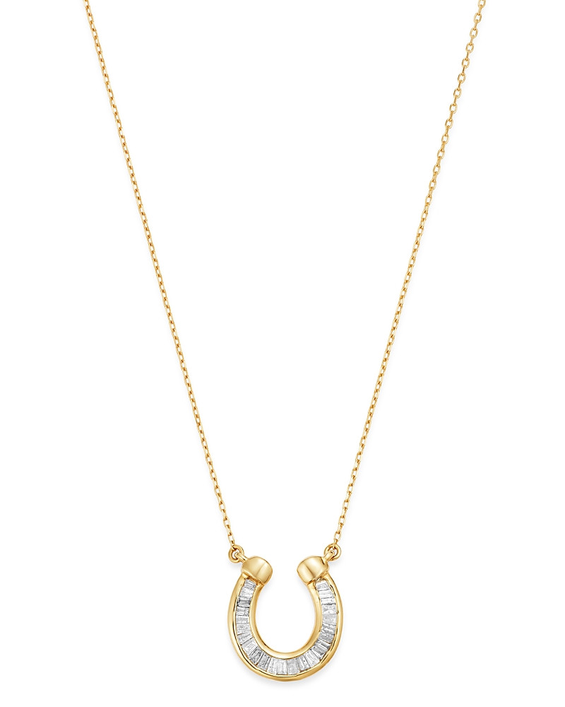 Adina Reyter 14K Yellow Gold Diamond Horseshoe Pendant Necklace, 16 | Bloomingdale's (US)