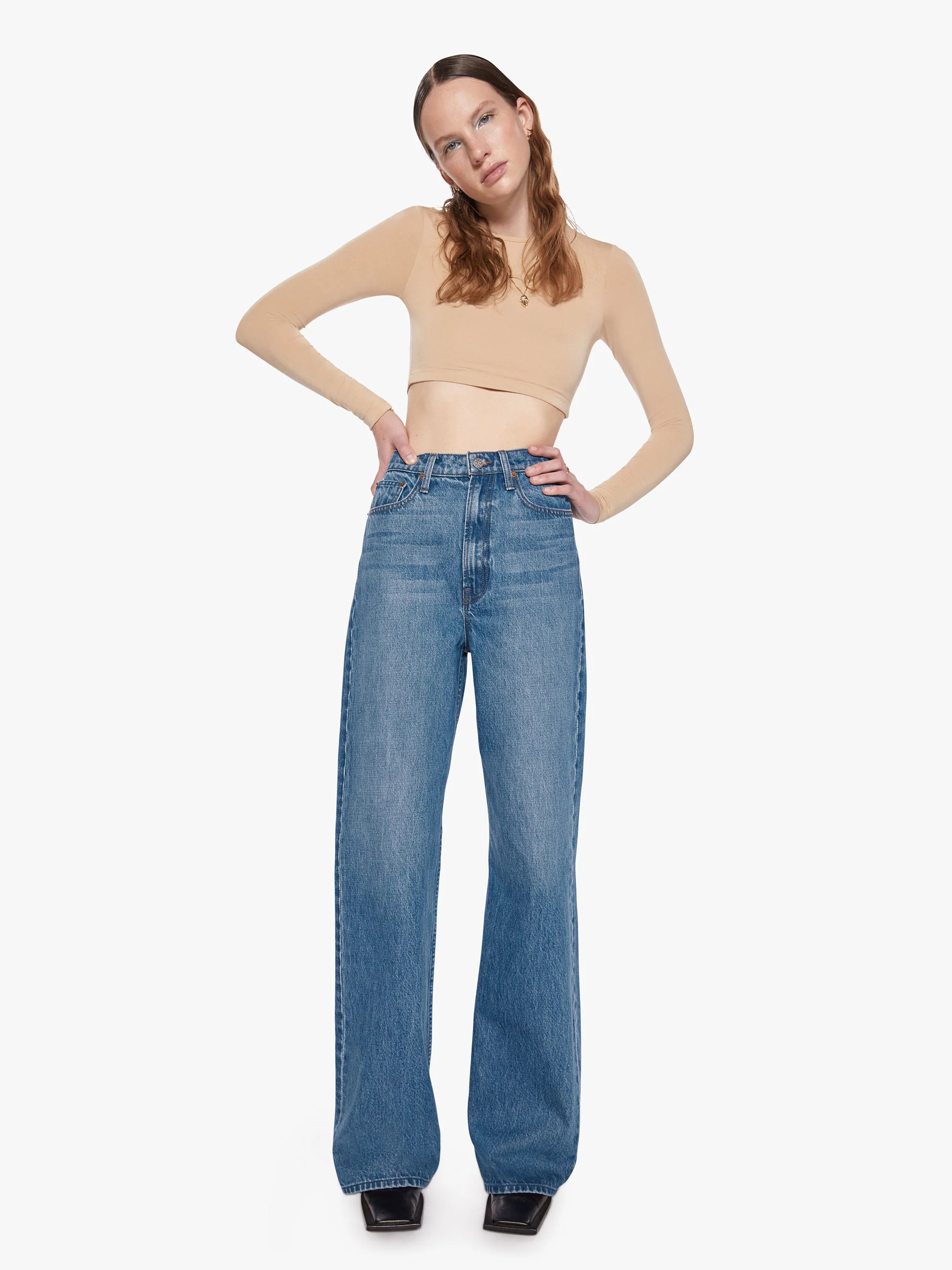 SNACKS! High Waisted Savory Heel | Mother Denim