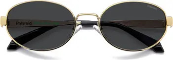 55mm Polarized Oval Sunglasses | Nordstrom