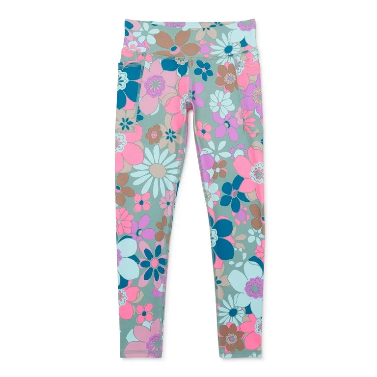 Athletic Works Girls Core Leggings, Sizes 4-18 & Plus | Walmart (US)