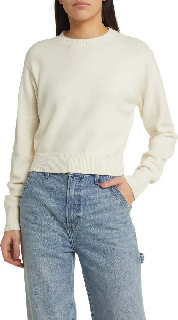 Treasure & Bond Relaxed Pima Cotton Blend Pullover Sweater | Nordstrom | Nordstrom