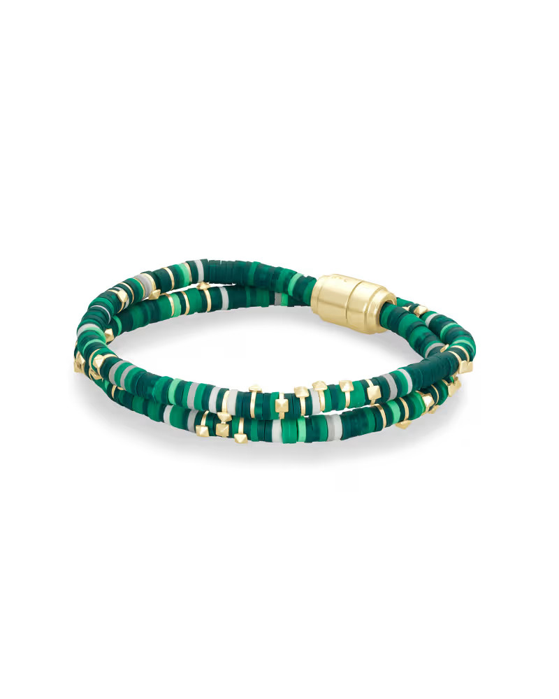 Reece Gold Wrap Bracelet in Green Mix | Kendra Scott | Kendra Scott