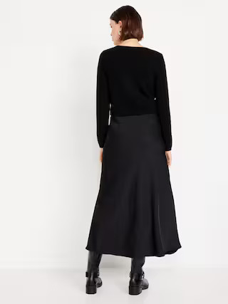 Satin Maxi Skirt | Old Navy (US)