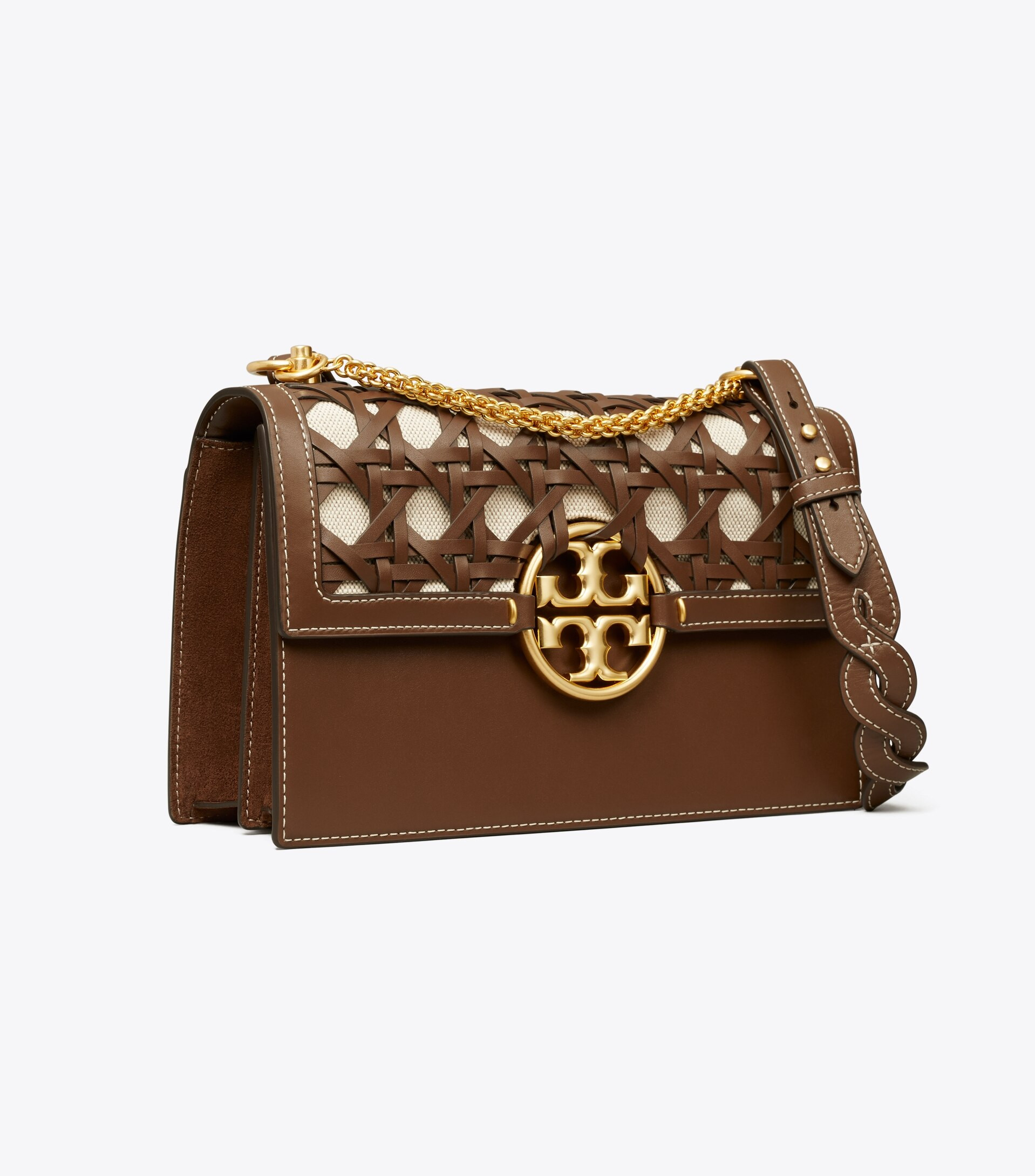 Miller Basket-Weave Shoulder Bag: Women's Designer Shoulder Bags | Tory Burch | Tory Burch (US)