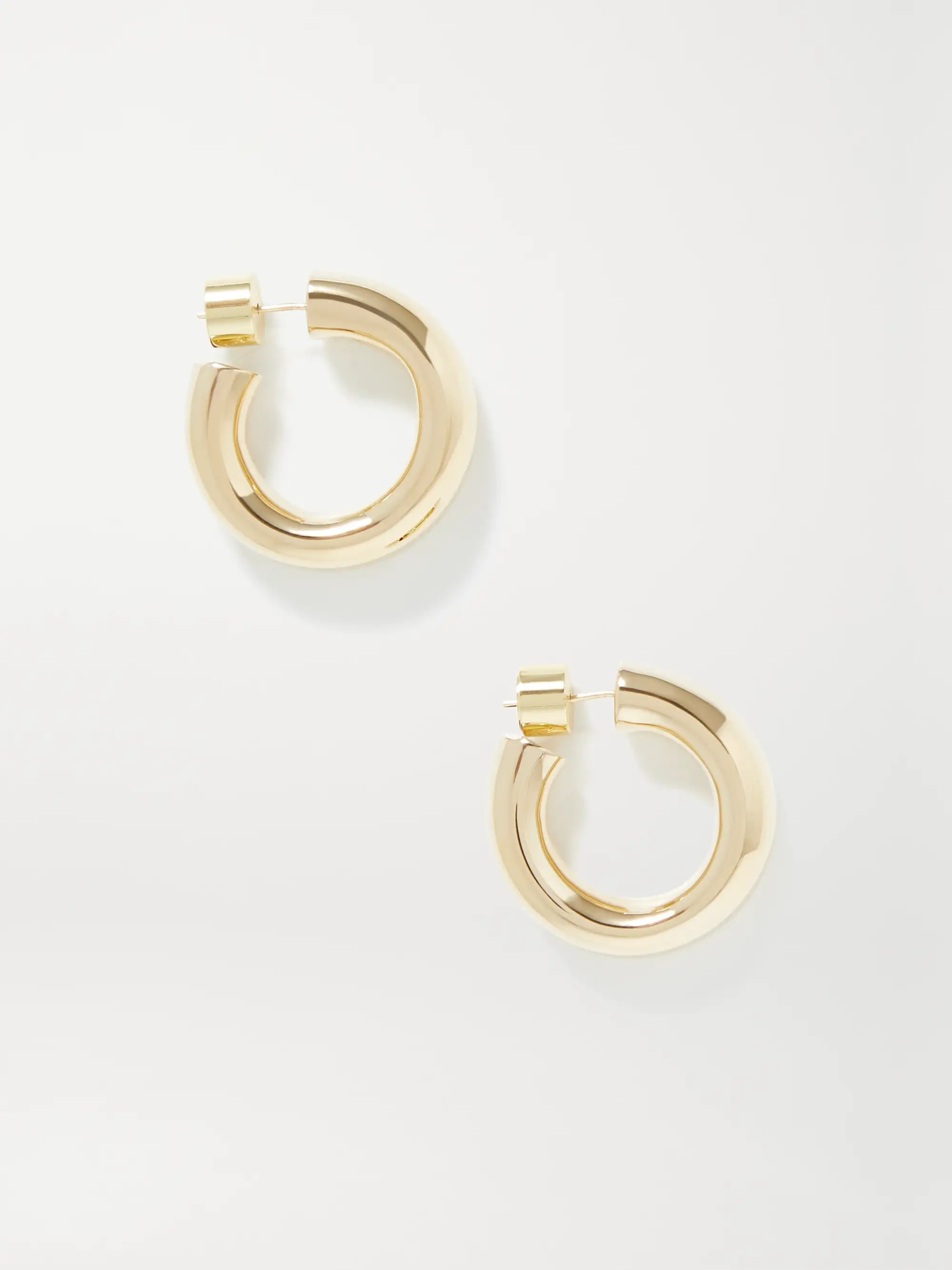 Kevin Huggies gold-plated hoop earrings | NET-A-PORTER (UK & EU)