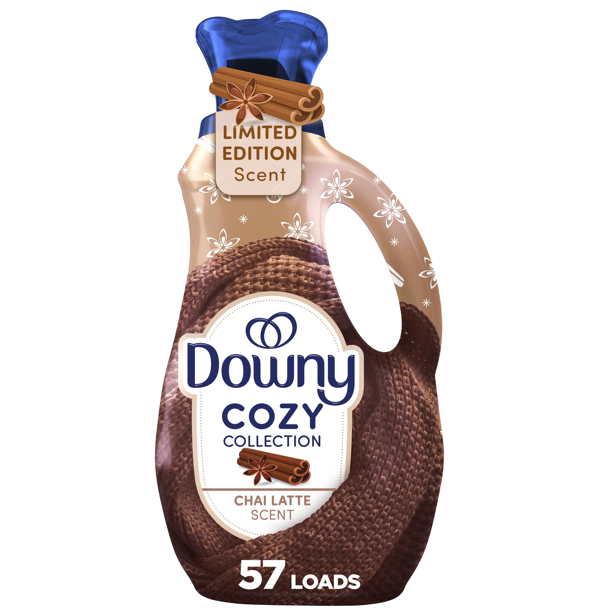 Downy Cozy Collection Liquid Fabric Softener, Chai Latte Scent, 38 fl oz, 57 Loads | Walmart (US)
