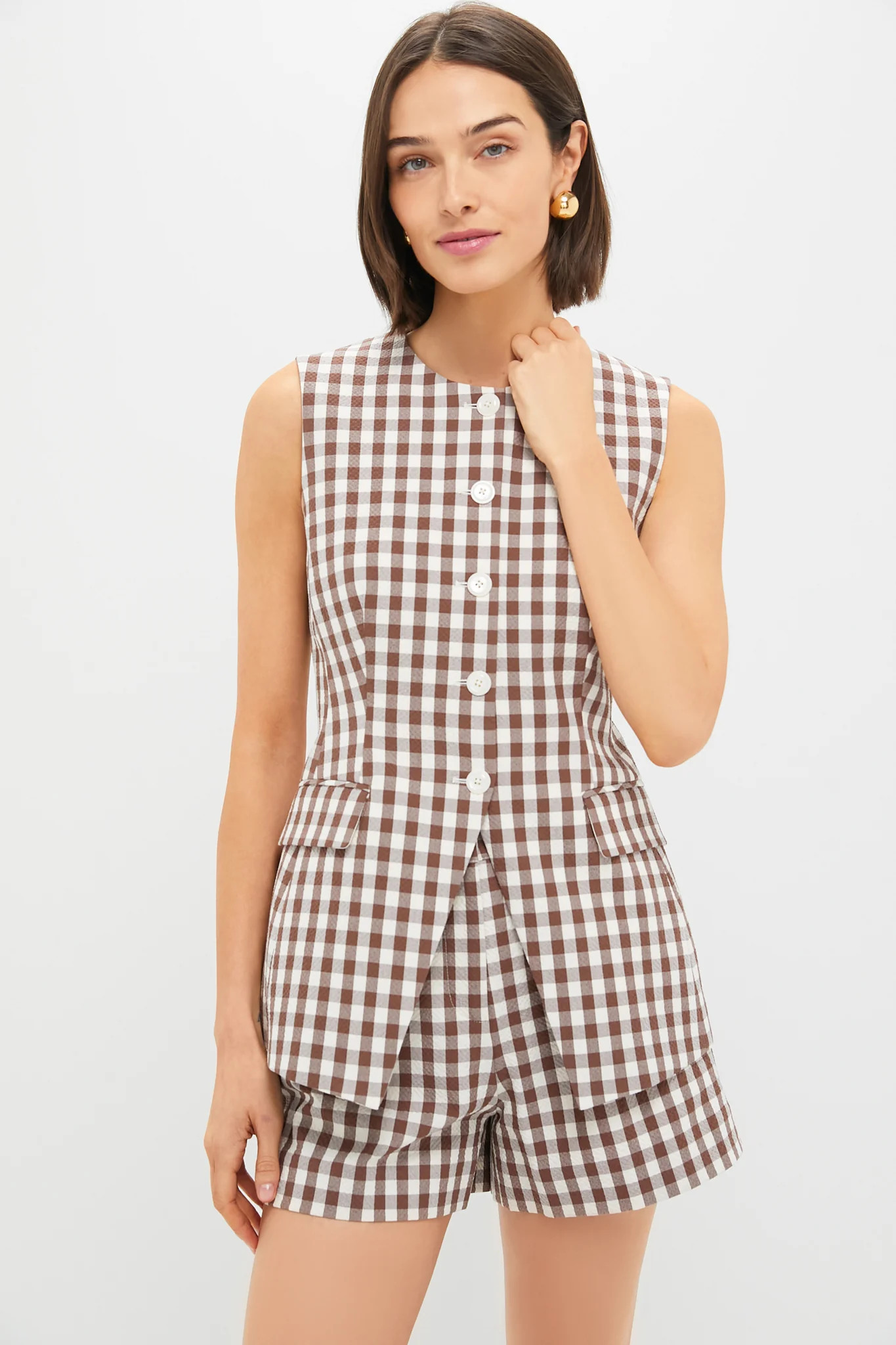 Light Chicory and Dove Lois Vest | Tuckernuck (US)