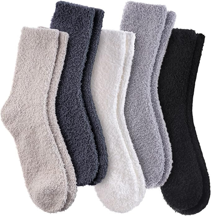 Dosoni Womens Fuzzy Socks Super Soft Fluffy Slipper Socks Cozy Warm Home Sleeping Winter Socks | Amazon (US)