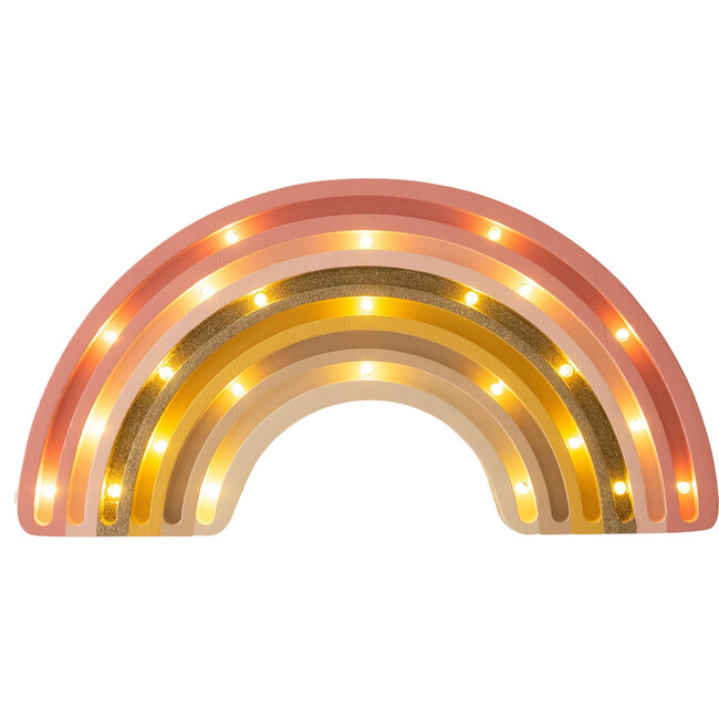 Little Lights | Rainbow Lamp, Golden Rose | Maisonette | Maisonette