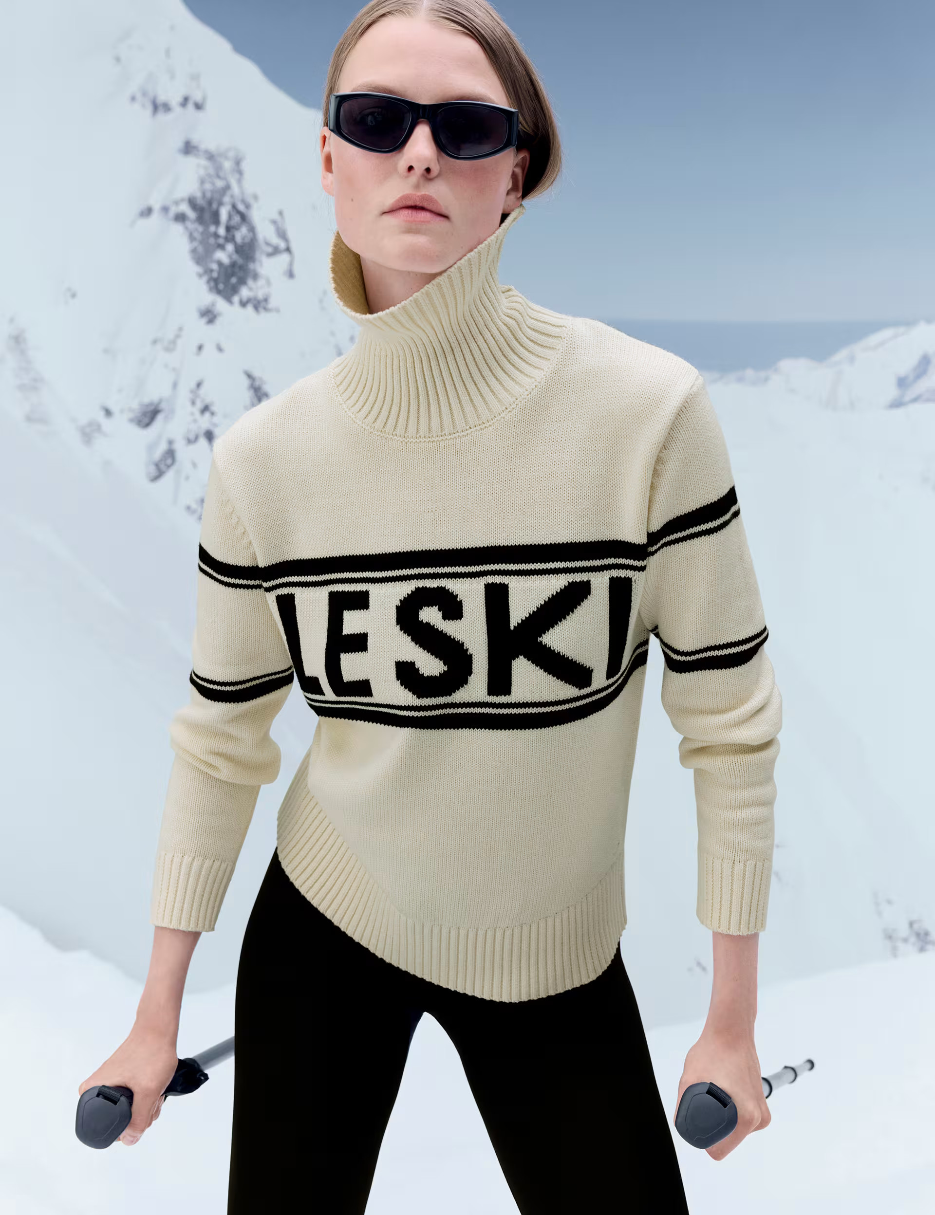 Cotton Rich Slogan Roll Neck Jumper | Marks & Spencer (UK)